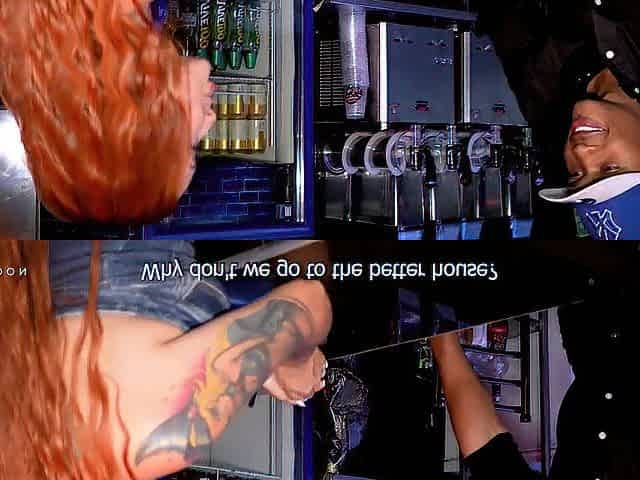 Bartender Has Risky Sex at Work with a Concupiscent Angel - Brandon Cruz & Andrea Castro