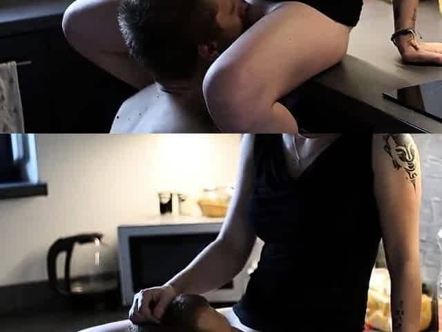 Kitchen Counter Quickie - Listen to My Orgasm