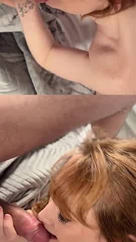 POV Waking up to a Good Throaty Face Fucking and Mouthful of Cum