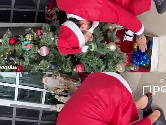 Santa Claus bangs a large-assed gal