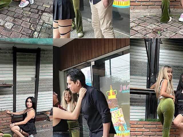 Mexican pair picks up a hotty on the street to bang her