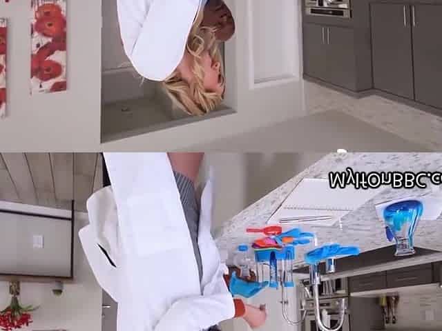 Cougar Scientist Milks Lab Partners Big - Black Penis