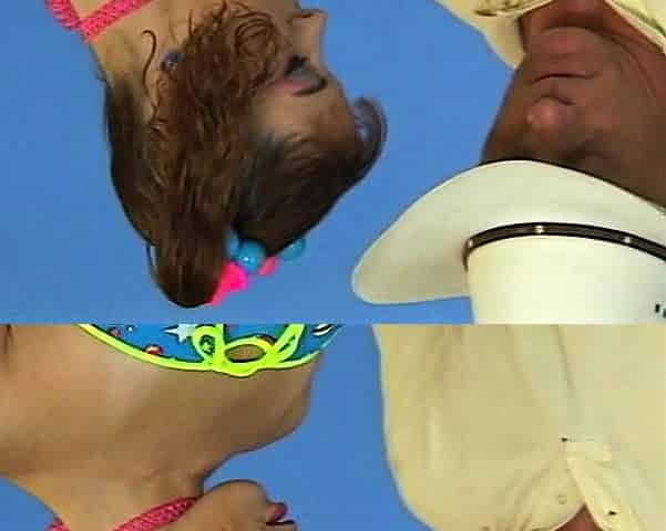 Blonde teen sucks old dick in old vs young clip