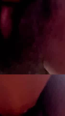 shaggy black vagina rides sex-toy on your face and squirts everywhere!!!