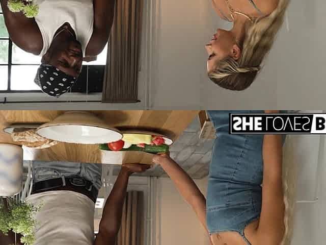 Inked Blondie Annabella Blue Rides BBC At The Kitchen