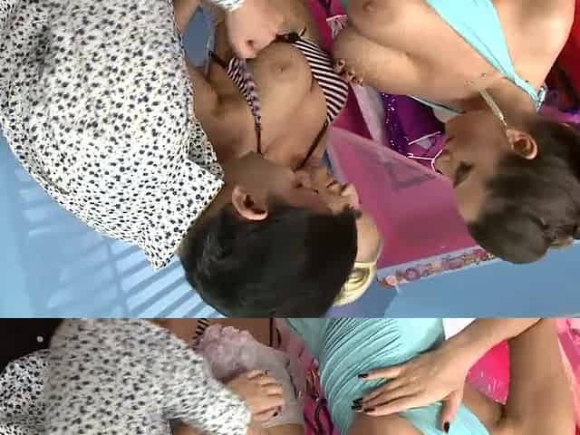 Fleshly Jane Feeds Sasha Rose His Schlong After A Trio So This babe Can Gulp