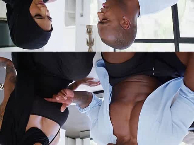 Sexy Buxom Muslim Hottie Gets Deepthroated & DVP-ed With 5 BBCs & BWCs, Then Takes Facials