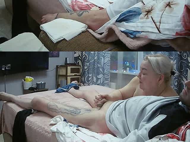 Stepmom Caresses My Cock with Her Mouth Until I Cum in Her Mouth