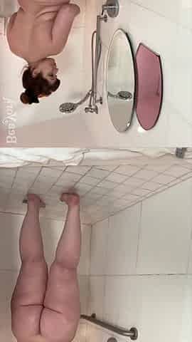 Curvy Gal Bea York Shower and Masturbation