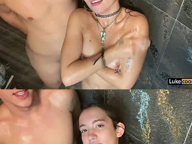 Real Sexy Amateur Shower Coarse Sex