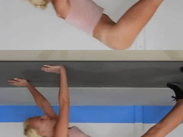 Sexy Morning Workout - No Panties, Amateur Babe Webcam Solo