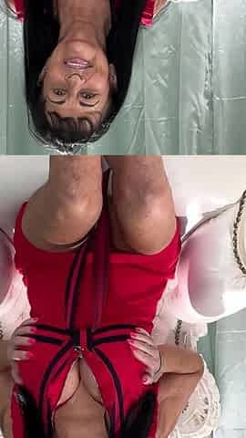 Mastrubating and Tit Massage in New Dessous
