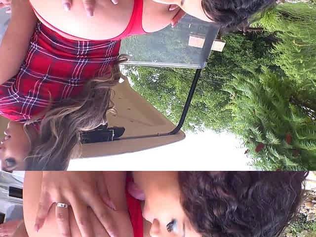 Amirah Adara in super gangbang at the golf club