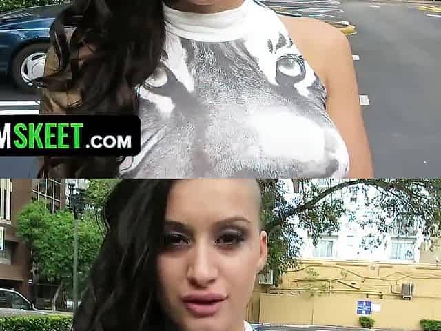 Sexy butt chick Alby Rydes gets a hawt splash of cum on her cunt