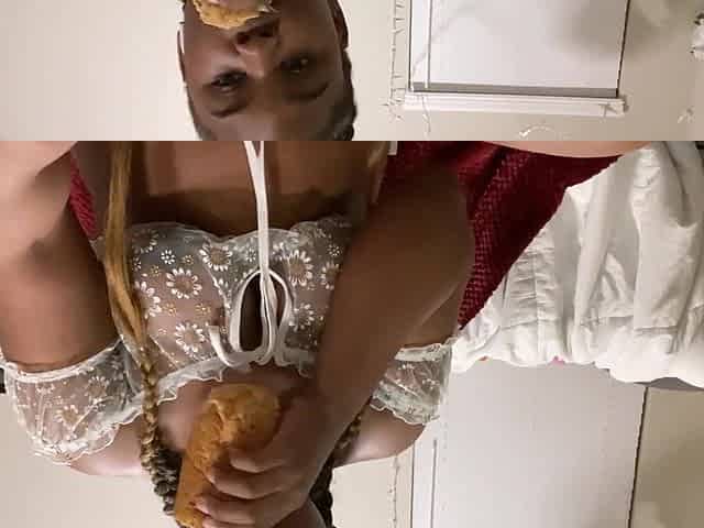 eighteen year old whore get filthy with a sandwich