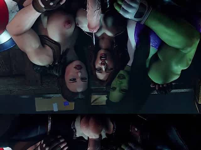 Transgender Ebony Widow Gets Jerked Off And Cums, Ashe Cum Explodes All Over Widowmaker
