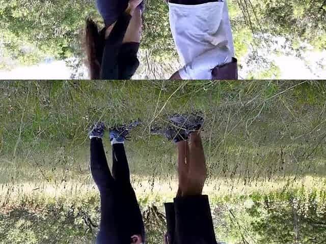 HER BOYFRIEND WON'T LET HER SCREW OTHERS! But that babe lets me masturbate with her belts and cum in her booty.