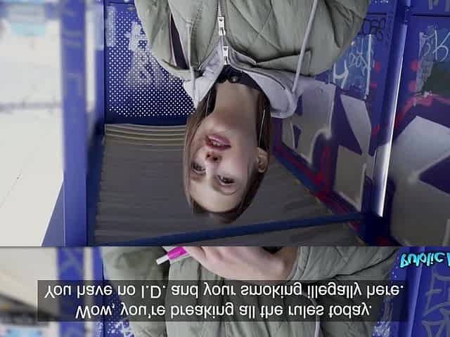 Oral job in Public at the Teach Station then Screwed - Public Agent