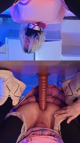 StepMo with femboy - fuck that dildo in front of me!