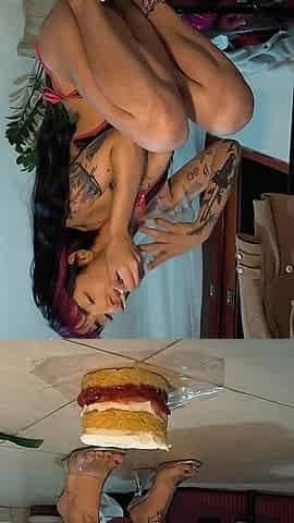 Rubbing Cake on My Anus