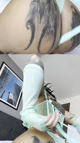 banging my booty and twat at the same time