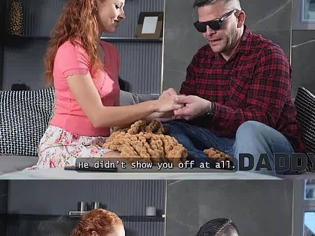 DADDY4K. Pleased ending Czech story about blind dude. Sexy movie with Lucianna Lucci