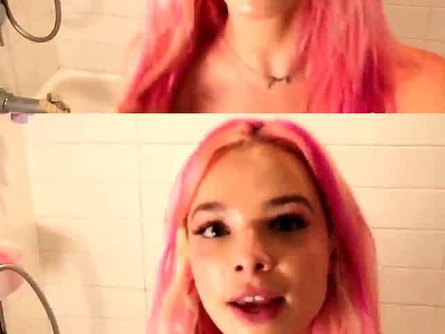 Tasha geek pregnant shaving in amateur porn shower solo