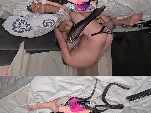 Double Penetration and Vibrator for Horny and Very Sexy MILF