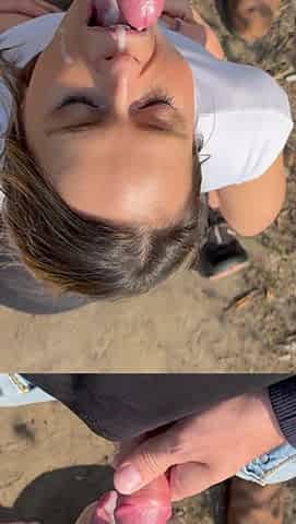 Huge Facial and Cum Swallow