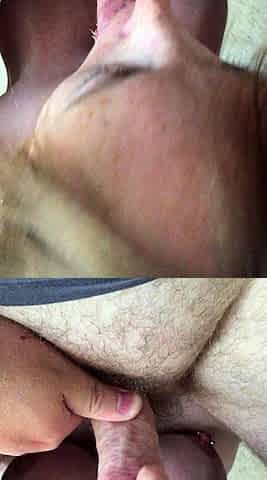 Blonde amateur milf does anal pov