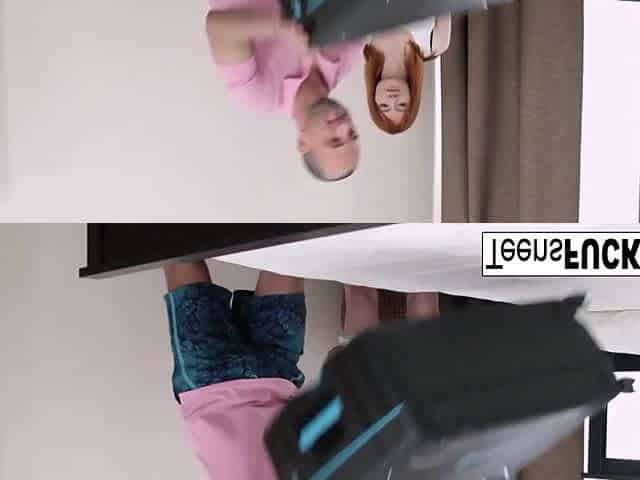 Pale teen redhead has some hawt going away sex