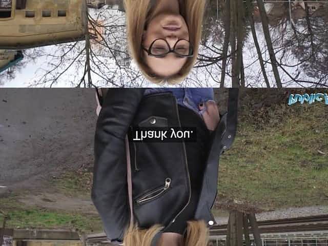 Public Agent Cute teen brunette hair likes to show her raunchy skills