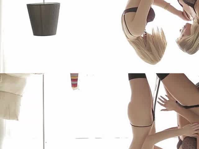 2 Blondes Take Turns on the Same Jock in a Wild threesome