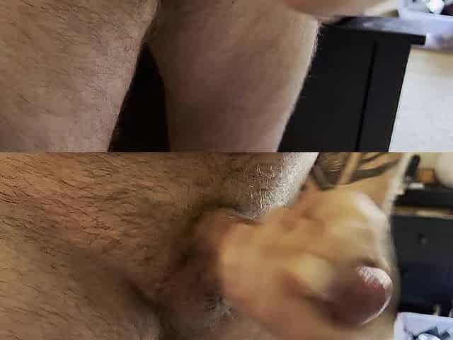 Quick magic wand and cum session