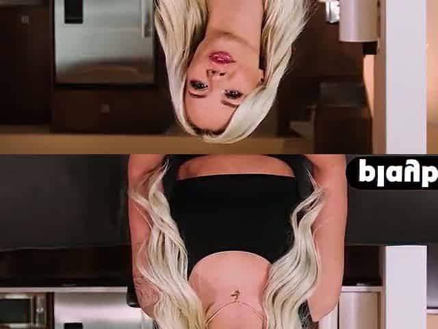 Cute blond Elsa Jean sexy vibrator banging after striptease and masturbation
