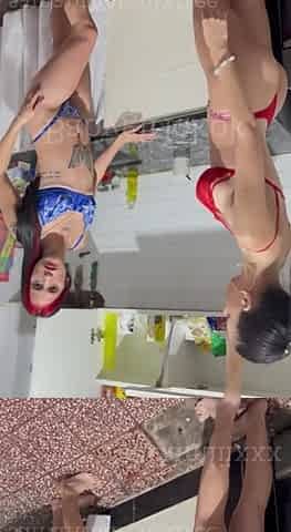 MY ALLY FINDS US IN THE KITCHEN AND GIVES US THE MILK!! Camii-noe Damixxx Babygirlokok