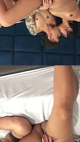 I finger my ally's snatch and masturbate my jock