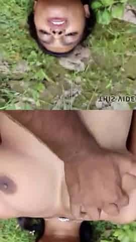 Cute teen girl fuck outside