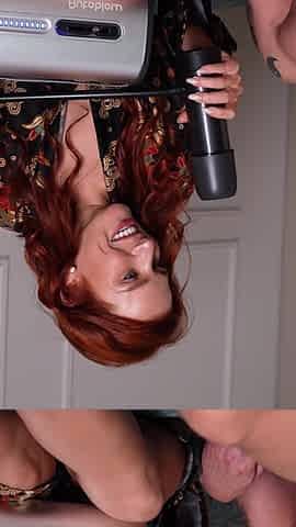 Redhead's Experiment with the Sex Toy Autoblow Vacuglide