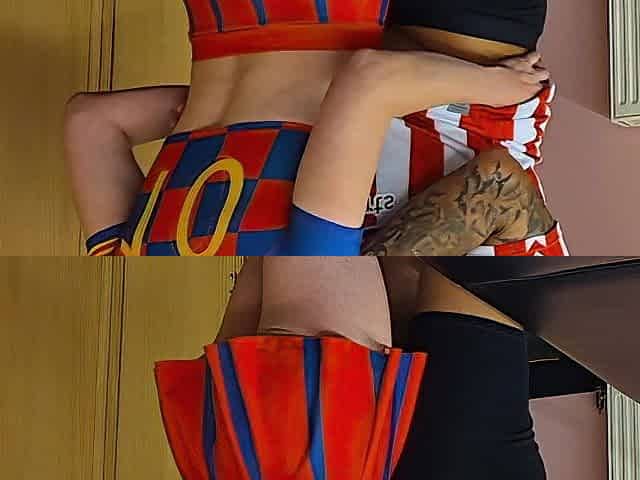 Footballer treats cheerleader like the wench that babe's