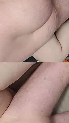 Stepbrother Fucks Me on the Couch Missionary Until He Cums