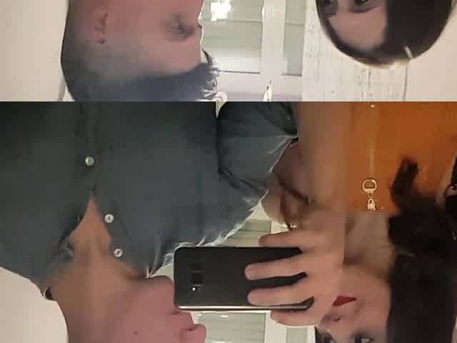ShesNew Amateur brunette girlfriend POV blowjob handjob