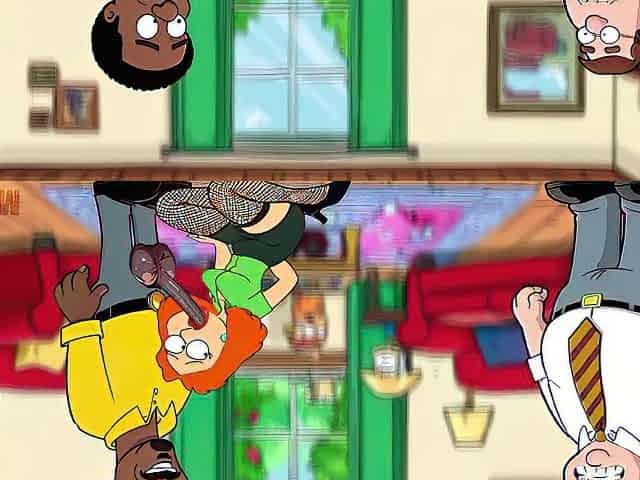 Bitch Wife Fellatio to Neighbour and Doesn't Notice Spouse Returns from Work. Wife BBC. Cuckold Spouse. Toon