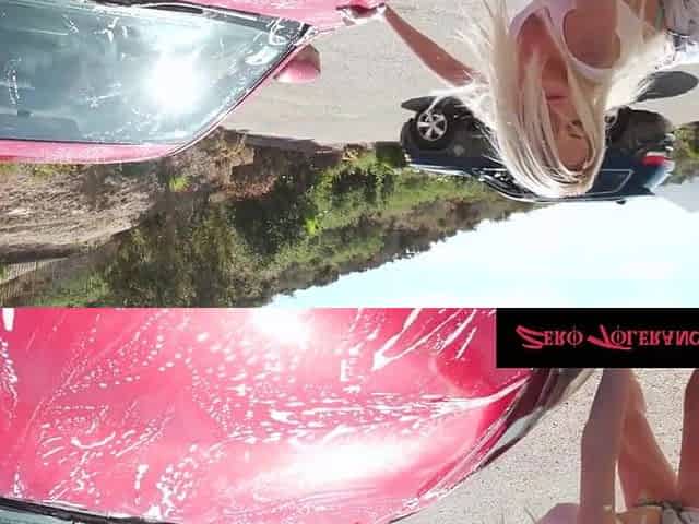 ZeroToleranceFilms - Super Sexy Golden-haired Adira Allure Washes Car & Gets Screwed
