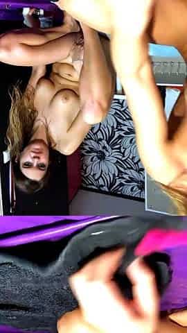 Busty milf horny solo toy time