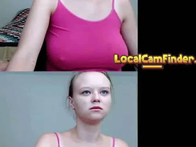Big Tits with Huge Nipples on Webcam
