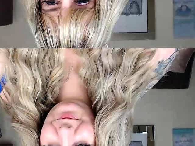 Amateur Blonde BBW Dildoing
