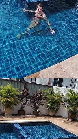 Sfw Playing About in Our Swimming Pool