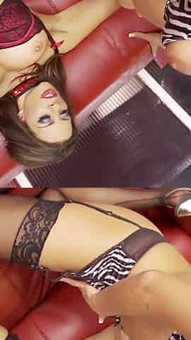 Three sexy friends fuck each other on the couch