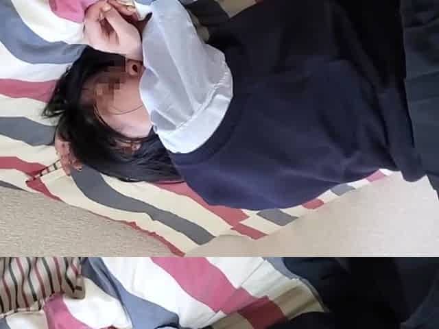 Raw Sex in Her Room After College with a Girl with Long Black Hair